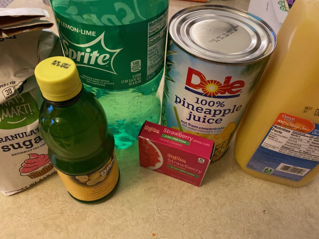 punch ingredients