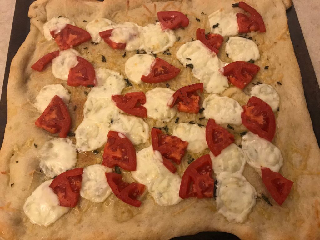 cooked Margherita Pizza