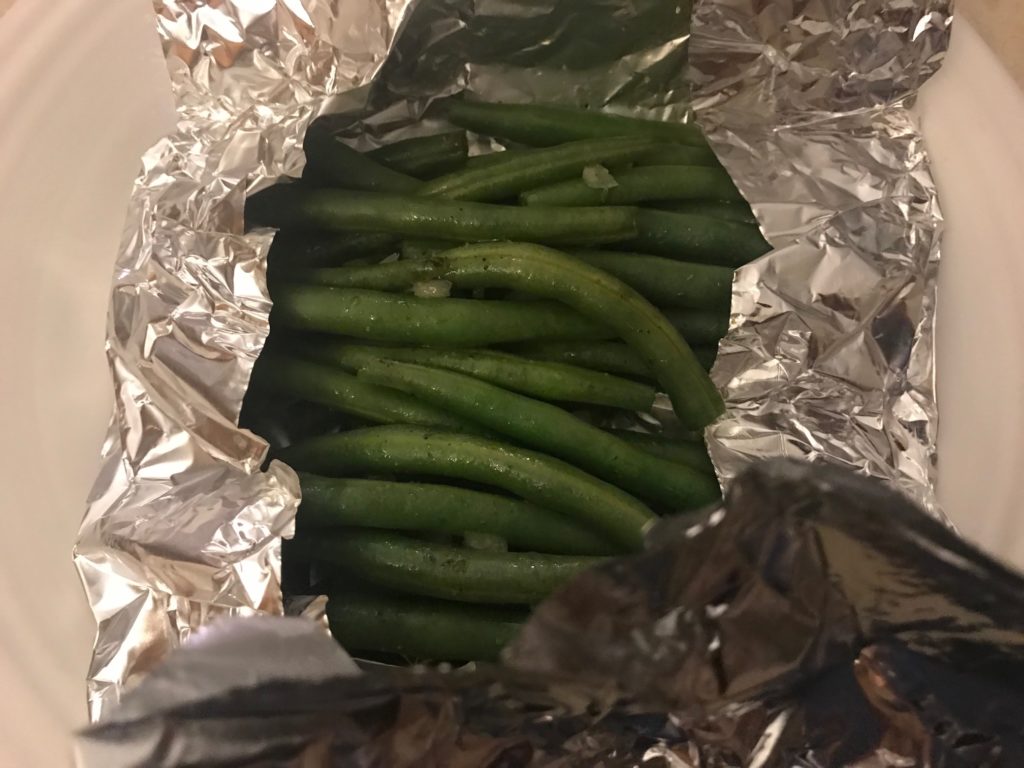 green bean foil packet