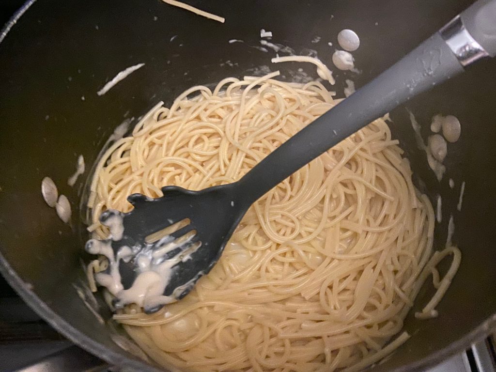 Mushroom Garlic Spaghetti pasta