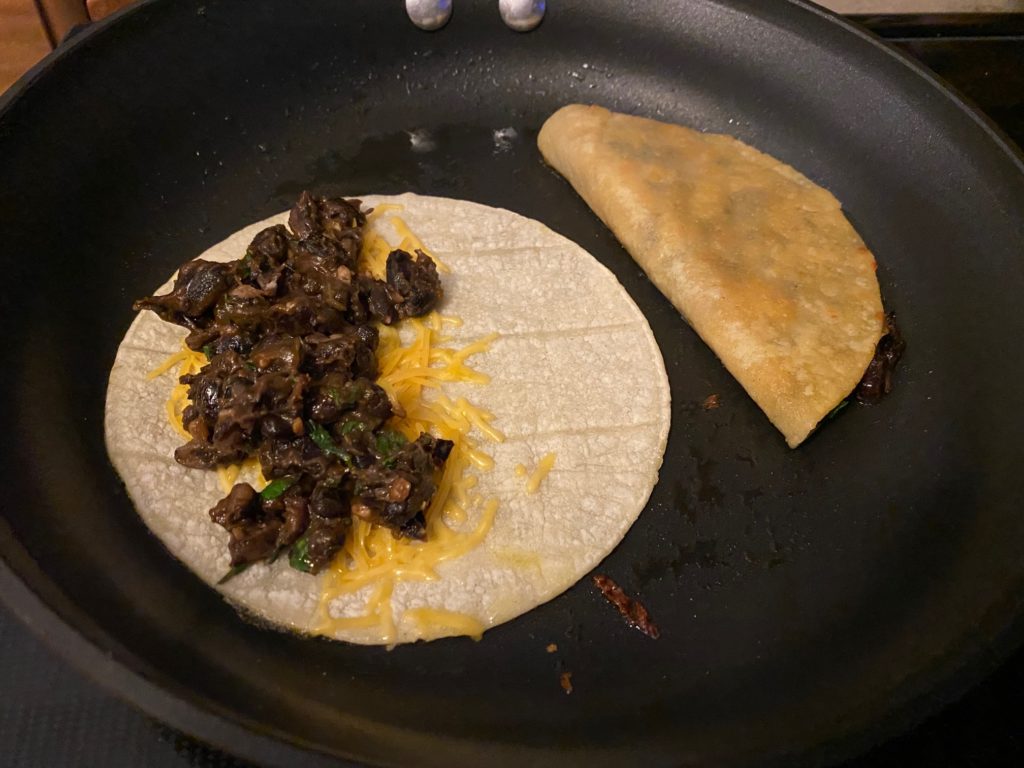 cooking Black Bean Tacos
