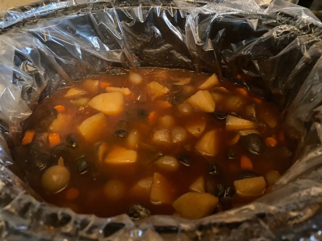 Portobello Pot Roast in crock pot