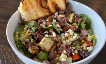 Balsamic Steak Salad with Blue Cheese & Grilled Corn