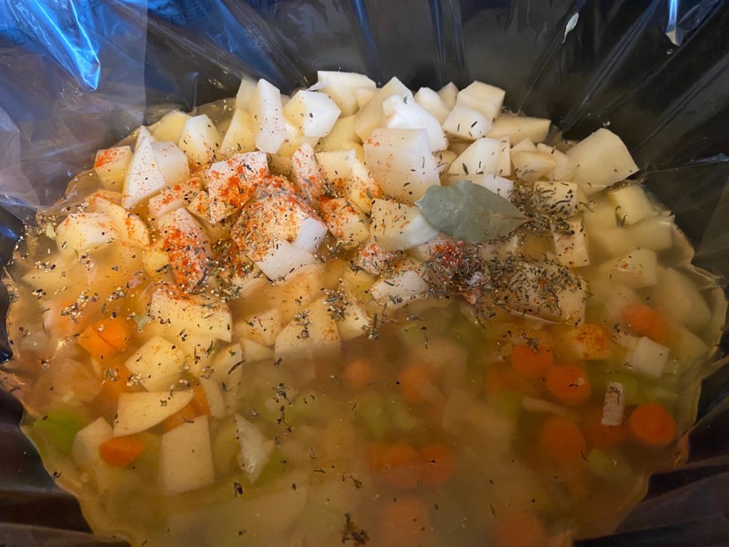soup in crockpot