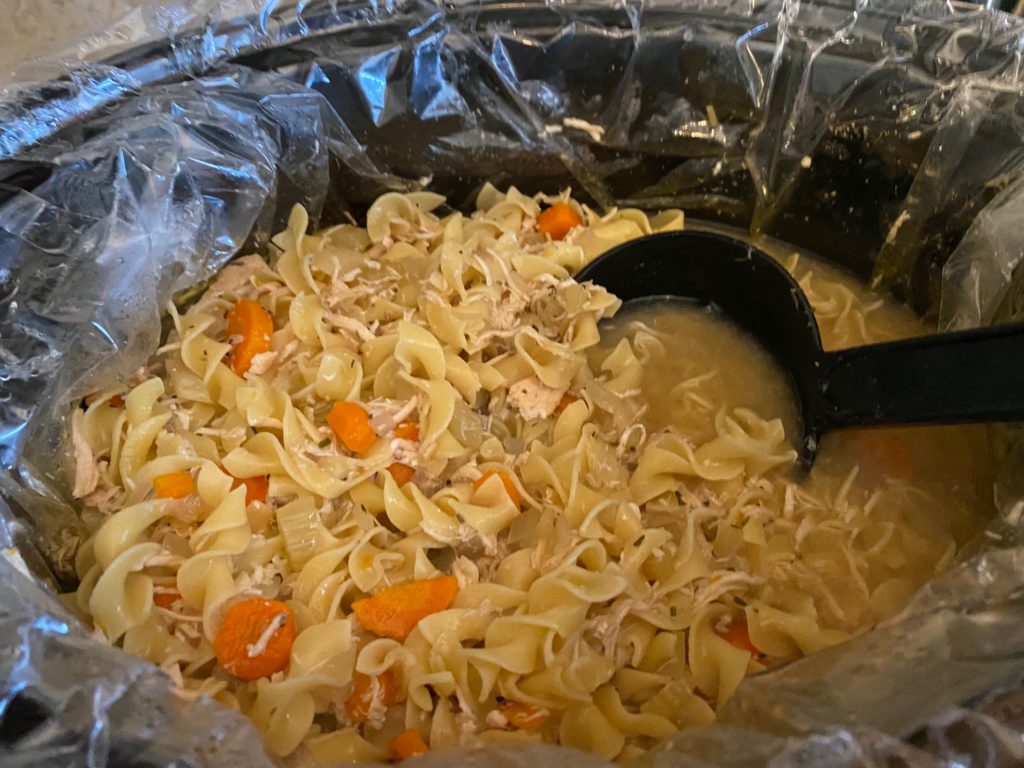 chicken noodle soup in crock pot