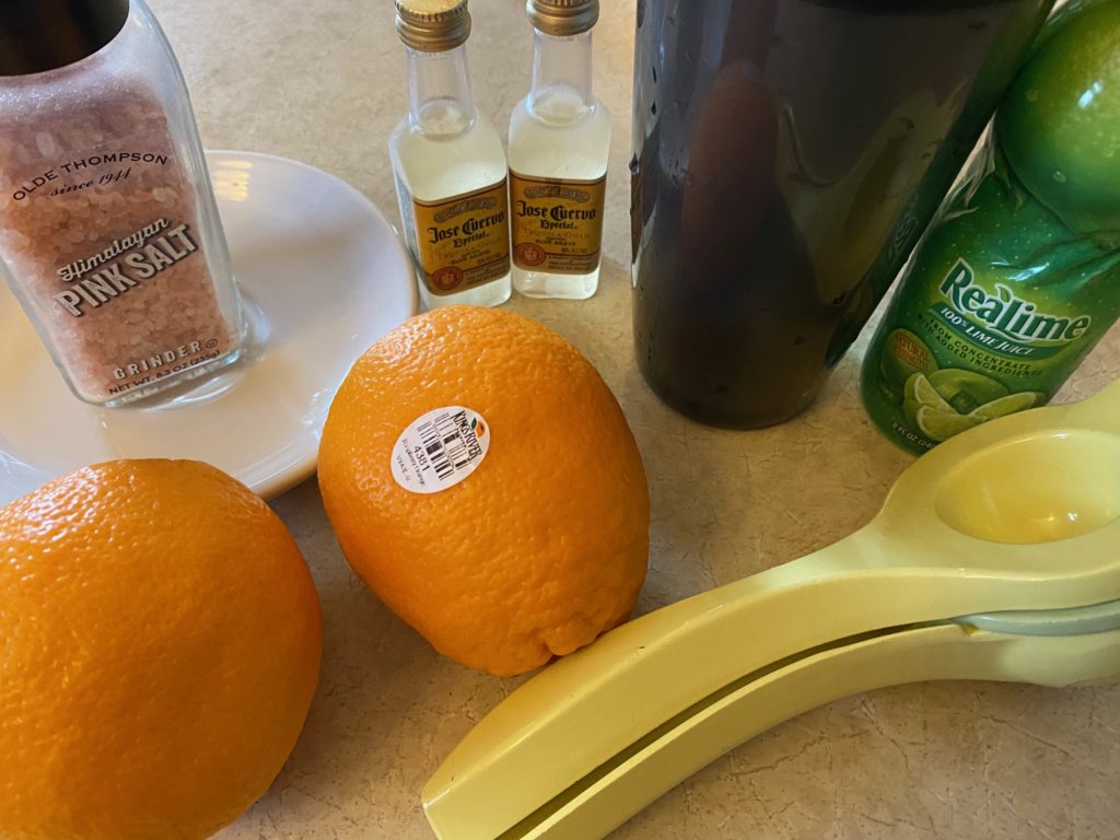 Blood Orange Margarita ingredients