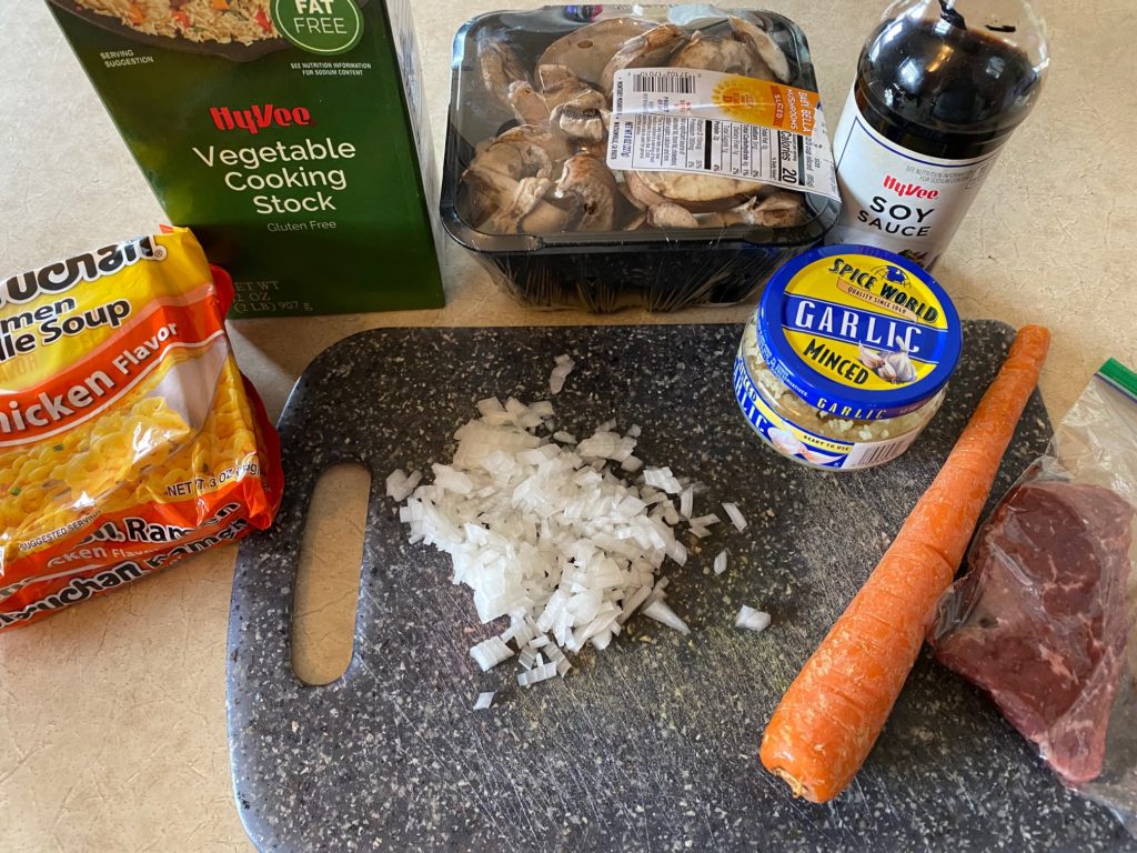 ingredients for recipe