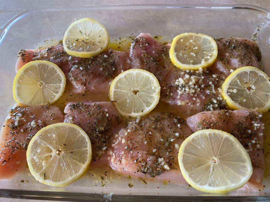 Lemon Chicken before cooking