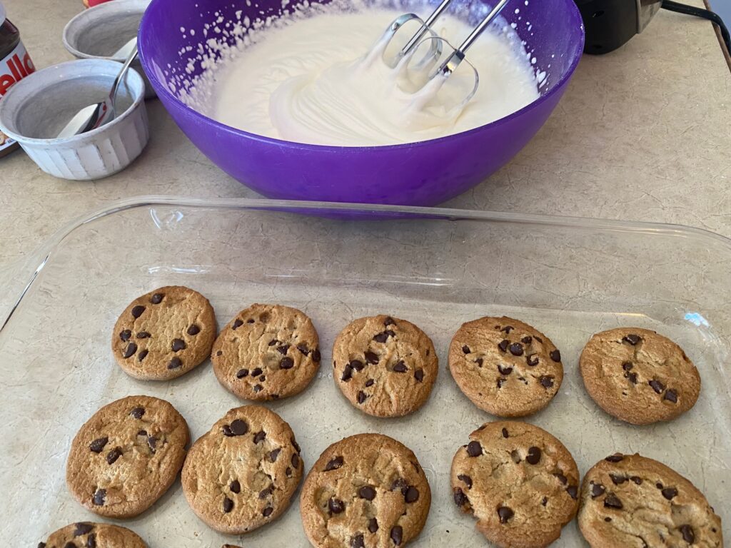 cookies in pan