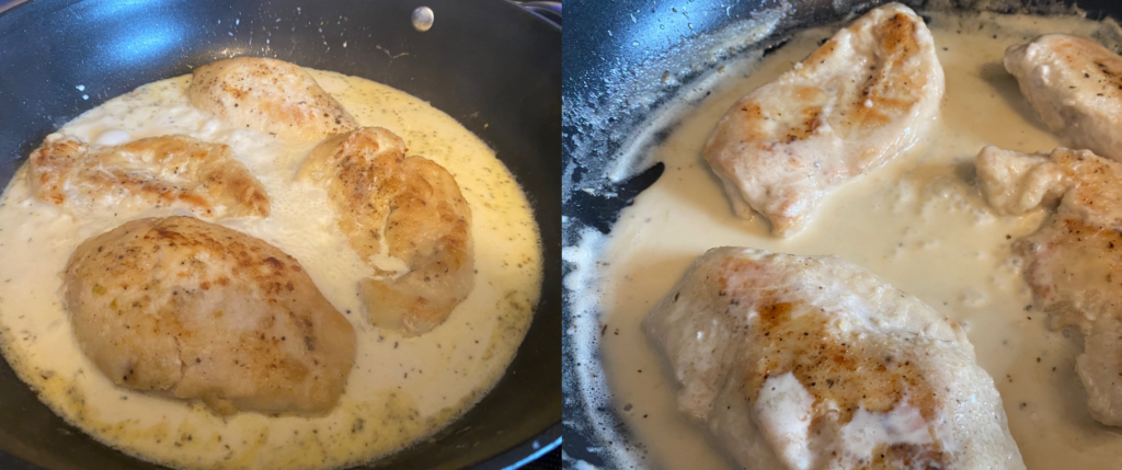 cooking Chicken in White Wine Sauce